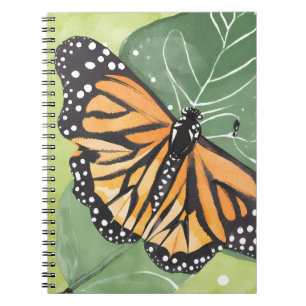 Monarchfalter   Schöne Wasserfarbe Notizblock