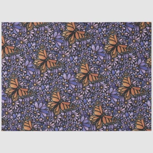 Monarchfalter                                      seidenpapier (Vorderseite)