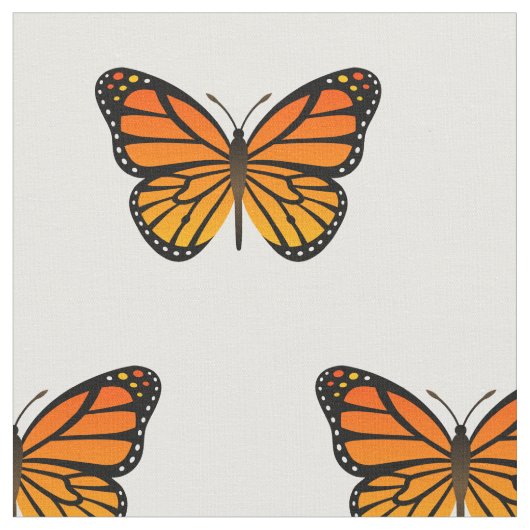 Monarchfalter Stoff (Nahaufnahme)