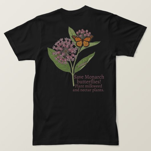 Monarchfalter T-Shirt (Design Rückseite)