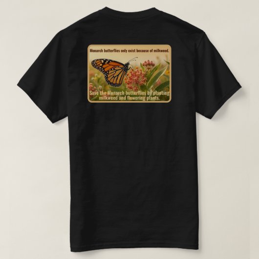Monarchfalter-T-Shirt T-Shirt (Design Rückseite)