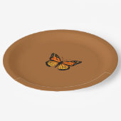 Monarchfalter-Thema Pappteller (Schrägansicht)