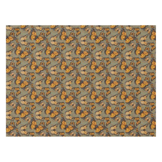 Monarchfalter Tischdecke (Vorderseite (Horizontal))