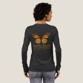 Monarchfalter Tri-Blend Shirt (Voller Rückseite)