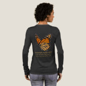 Monarchfalter Tri-Blend Shirt (Voller Rückseite)