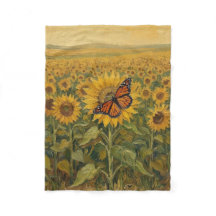 Monarchfalter und Sonnenblumen