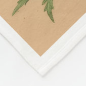 Monarchfalter- und Wildblumen-Fleece-Decke Fleecedecke (Ecke)