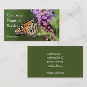 Monarchfalter Visitenkarte (Vorne/Hinten)