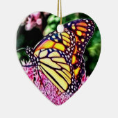 Monarchfalter-Weihnachtsverzierung Keramikornament (Rechts)