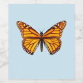 Monarchfalter Weinetikett (Einzelnes Label)