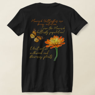 Monarchfalter, Zinnienblüte T-Shirt