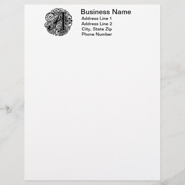 Monarchia "A" Letterhead (Vorderseite)