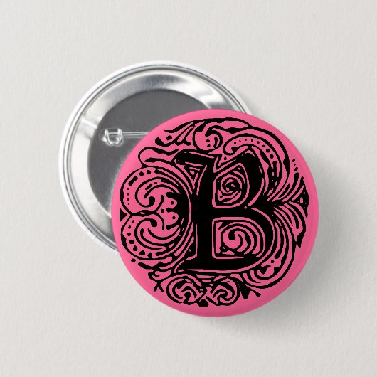 Monarchia Black "B" Button (Vorne & Hinten)