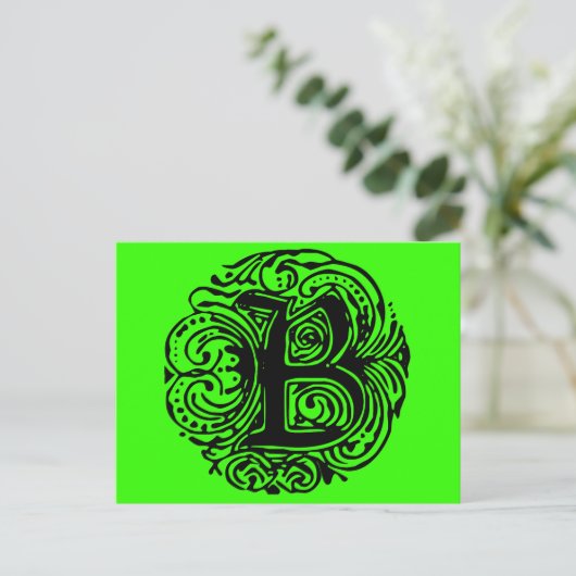 Monarchia Black  "B" Postkarte (Stehend Vorderseite)