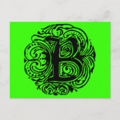 Monarchia Black  "B" Postkarte (Vorderseite)