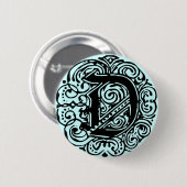 Monarchia Black "D" Button (Vorne & Hinten)