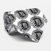 Monarchia Black "D" Krawatte (Gerollt)