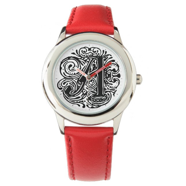 Monarchia Black Letter "A" Armbanduhr (Vorderseite)