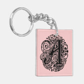 Monarchia Black Letter "A" Schlüsselanhänger (Vorderseite links)