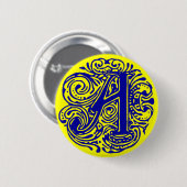 Monarchia Blau "A" Button (Vorne & Hinten)