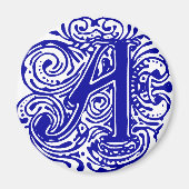 Monarchia Blue "A" Magnet (Vorne)