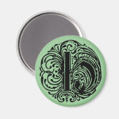 Monarchia Buchstabe "H" Magnet (Vorderseite/Rückseite)