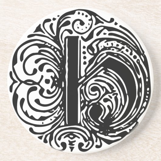 Monarchia Buchstabe "H" Sandstein Untersetzer (Vorne)