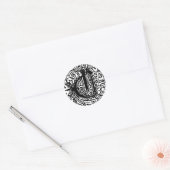 Monarchia "C" Runder Aufkleber (Umschlag)