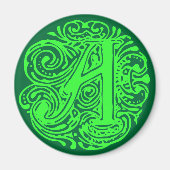 Monarchia Green "A" Magnet (Vorne)