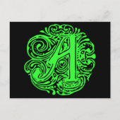 Monarchia Green "A" Postkarte (Vorderseite)