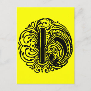 Monarchia Letter "H" Postkarte