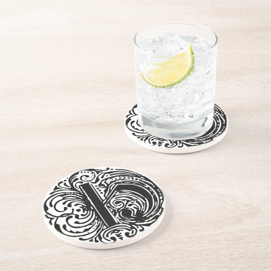 Monarchia Letter "H" Sandstein Untersetzer (Seite)