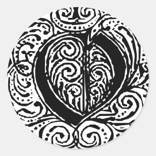 Monarchia "O" Runder Aufkleber (Vorderseite)