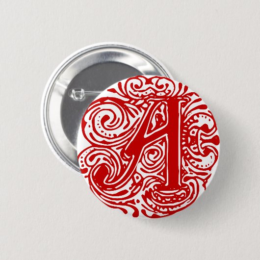 Monarchia Red "A" Button (Vorne & Hinten)