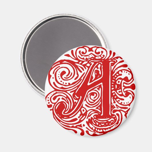 Monarchia Red "A" Magnet (Vorderseite/Rückseite)