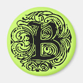 Monarchia Schwarz "B" Magnet (Vorne)