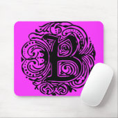 Monarchia Schwarz "B" Mousepad (Mit Mouse)