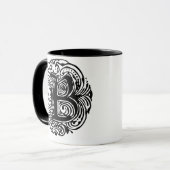 Monarchia Schwarz "B" Tasse (Vorderseite Links)