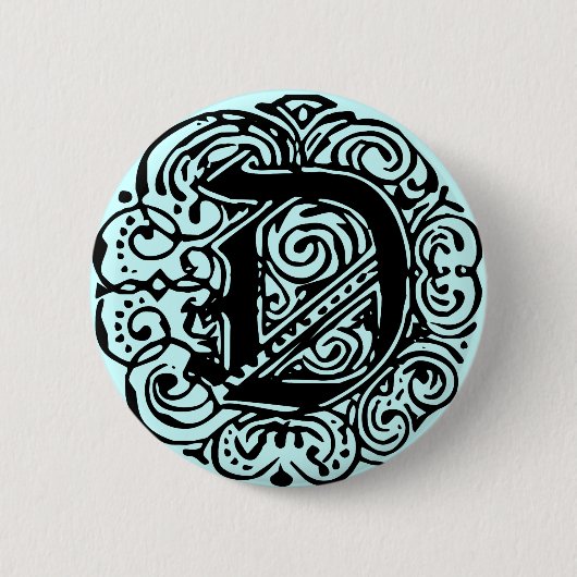 Monarchia Schwarz "D" Button (Vorderseite)