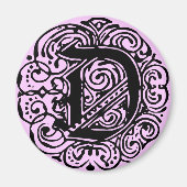 Monarchia Schwarz "D" Magnet (Vorne)