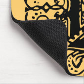 Monarchia Schwarz "D" Mousepad (Ecke)