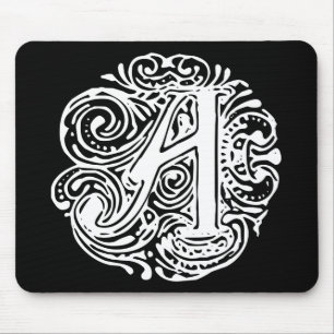 Monarchia Weißer Buchstabe "A" Mousepad