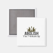 Monarchie abschaffen magnet (Vorderseite/Rückseite)
