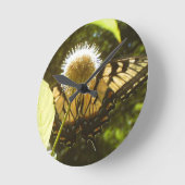 Monarchie-Blume Runde Wanduhr (Winkel)