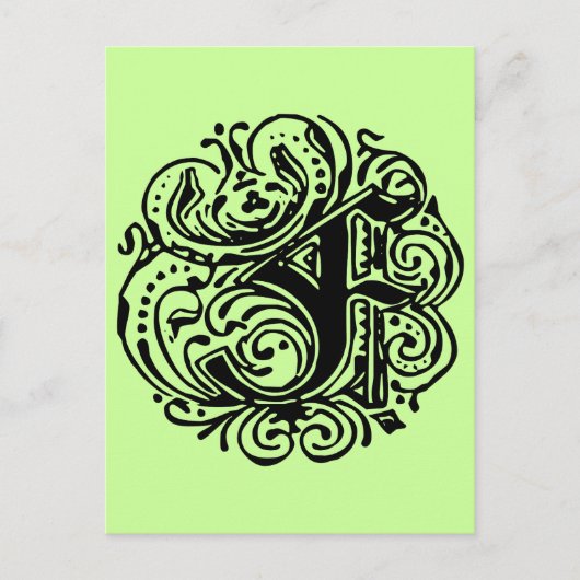 Monarchie "F" Postkarte (Vorderseite)