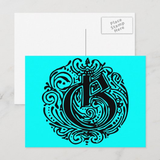 Monarchie "G" Postkarte (Vorne/Hinten)