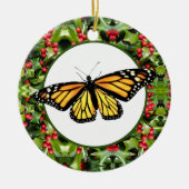 Monarchie & Holly Keramik Ornament (Vorne)