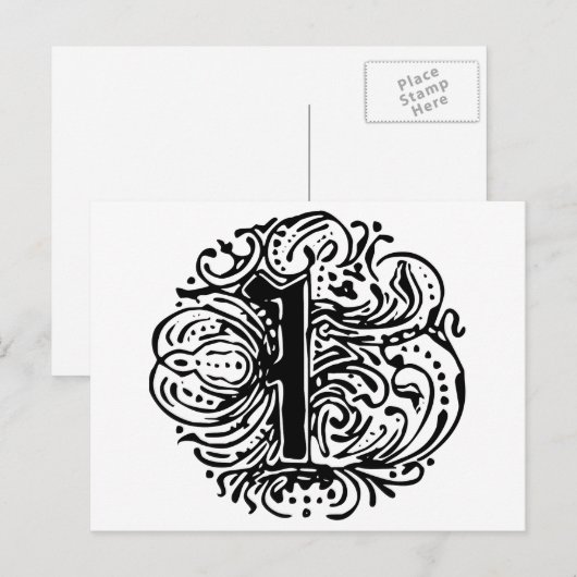 Monarchie "I" Postkarte (Vorne/Hinten)