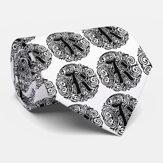 Monarchie "K" Krawatte (Gerollt)