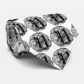 Monarchie "N" Krawatte (Gerollt)